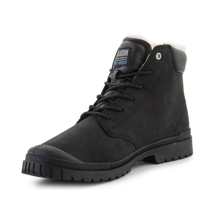 Moteriški ir vyriški auliniai batai Palladium SP20 Cuff Leather Waterproof WL, juodi
