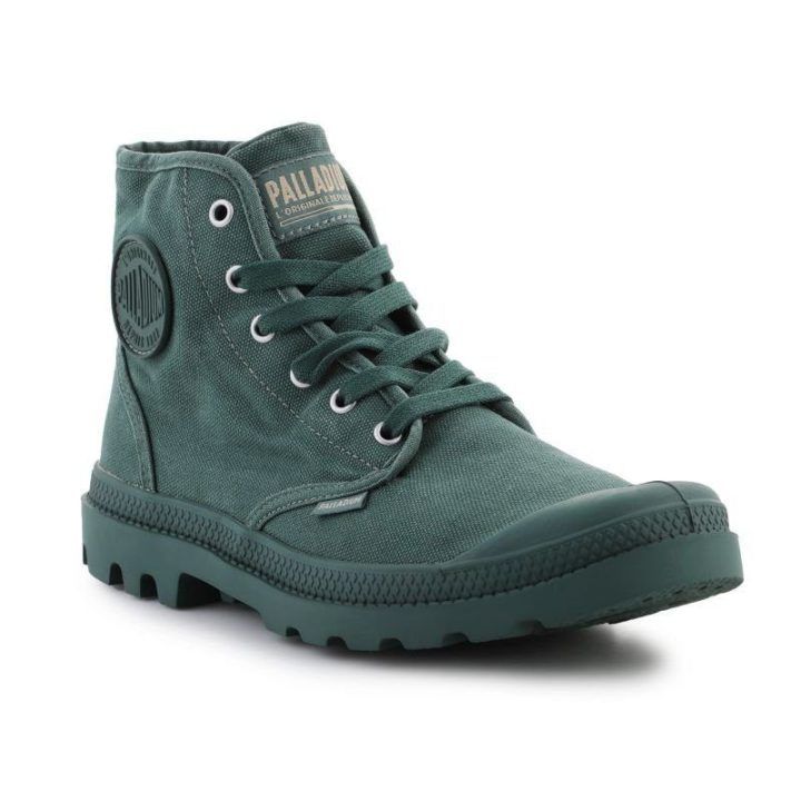 Vyriški sportbačiai aukštu auliuku Palladium Pampa Hi, žali