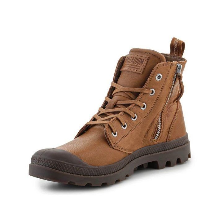 Uniseks odiniai auliniai batai Palladium Pampa Zip Lth Ess, rudi