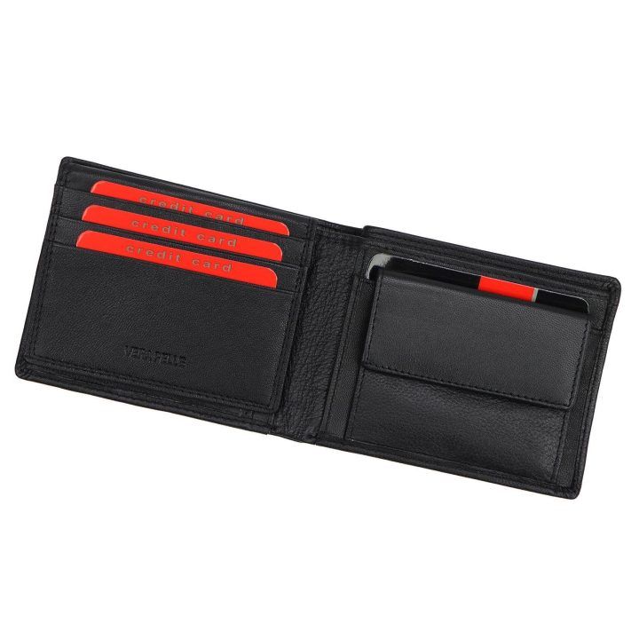 Vyriška natūralios odos piniginė Pierre Cardin PIP12 8806, juoda
