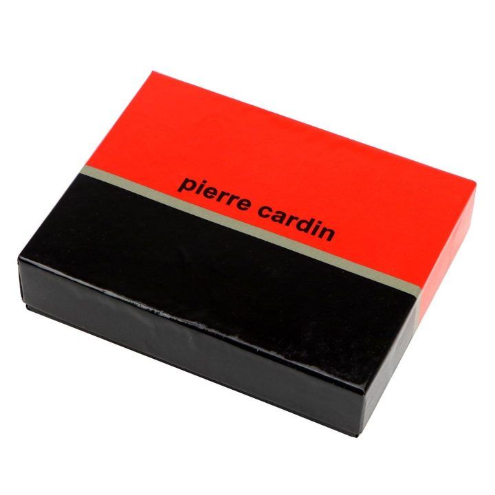 Vyriška natūralios odos piniginė Pierre Cardin PIP12 8806, juoda