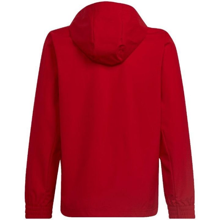 Vaikiška striukė su gobtuvu adidas Entrada 22 All-Weather, raudona