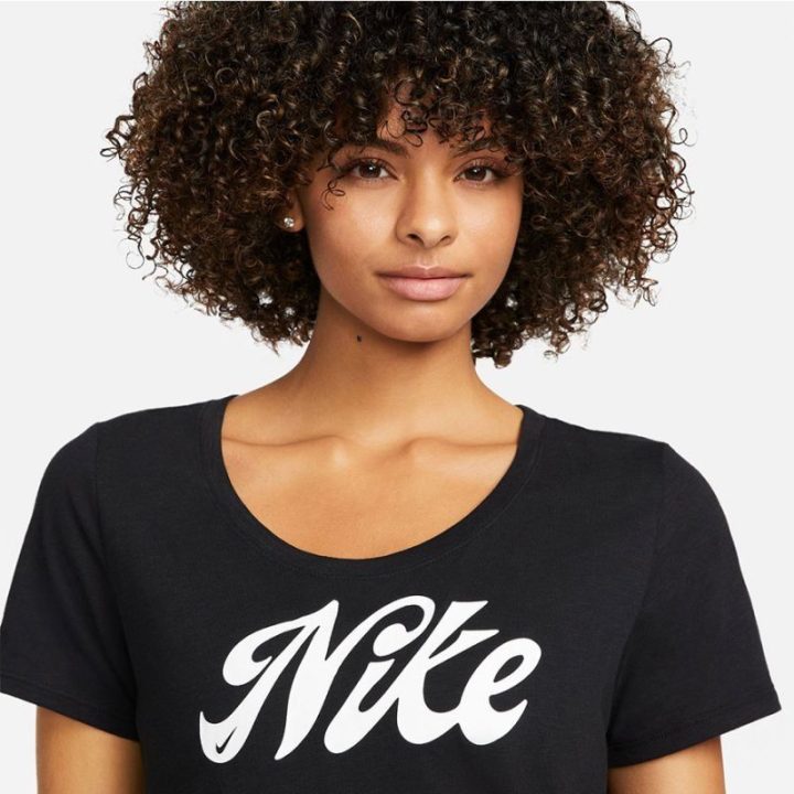 Moteriški marškinėliai Nike DF Tee, juodi