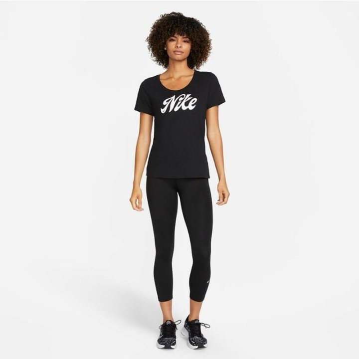 Moteriški marškinėliai Nike DF Tee, juodi