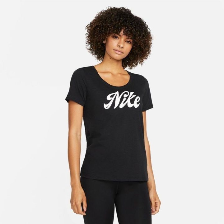 Moteriški marškinėliai Nike DF Tee, juodi