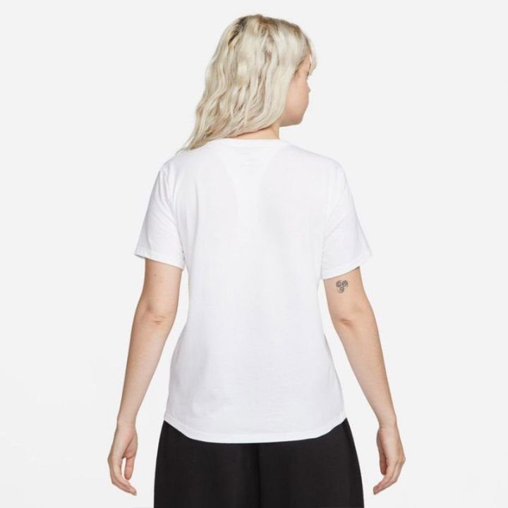 Moteriški įprasto kirpimo marškinėliai Nike Sportswear, balti