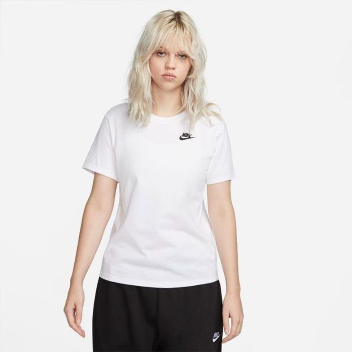 Moteriški įprasto kirpimo marškinėliai Nike Sportswear, balti