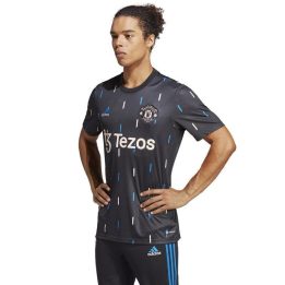Vyriški marškinėliai su apvalia iškirpte adidas Pre-Match, juodi