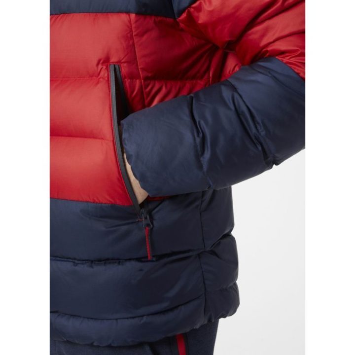 Vyriška dvipusė pūkinė striukė Helly Hansen, raudona ir tamsiai mėlyna