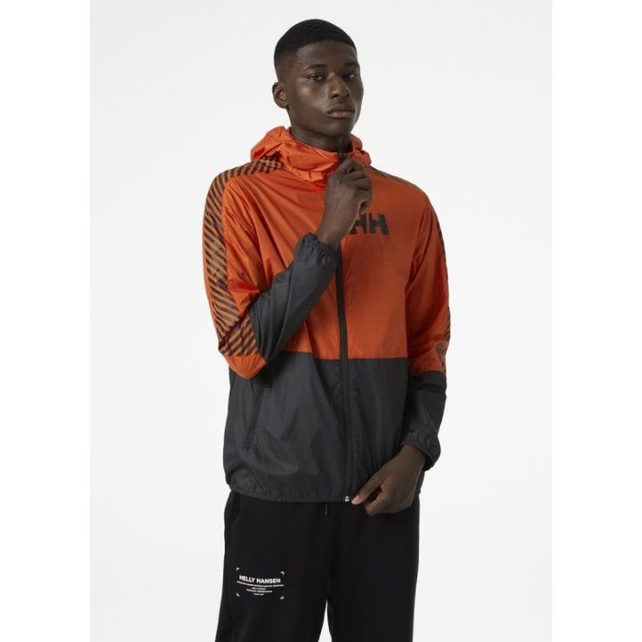Vyriška striukė nuo vėjo Helly Hansen Active Wind, oranžinė