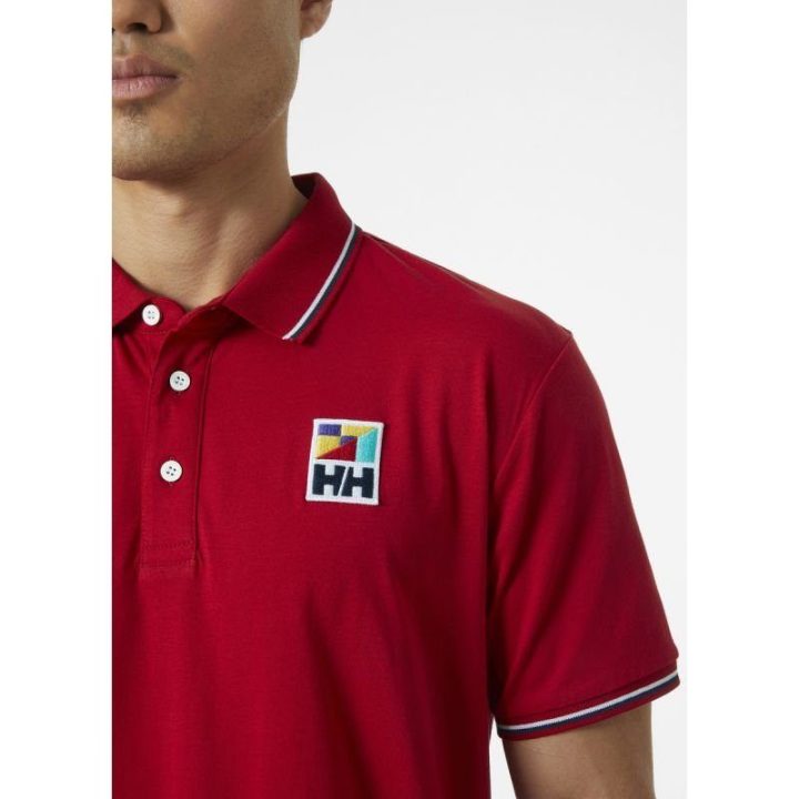 Vyriški medvilniniai polo marškinėliai Helly Hansen Jerey, raudoni