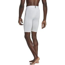 Vyriški kompresiniai šortai adidas Techfit AEROREADY, balti