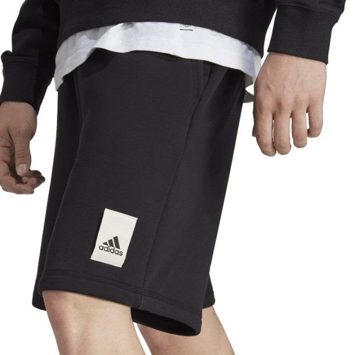 Vyriški laisvo kirpimo šortai adidas Caps SHO, juodi
