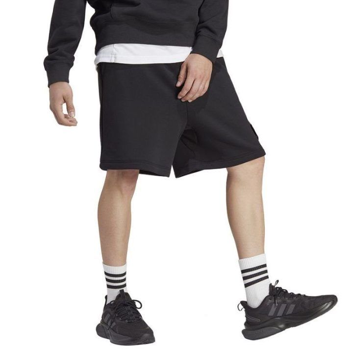 Vyriški laisvo kirpimo šortai adidas Caps SHO, juodi