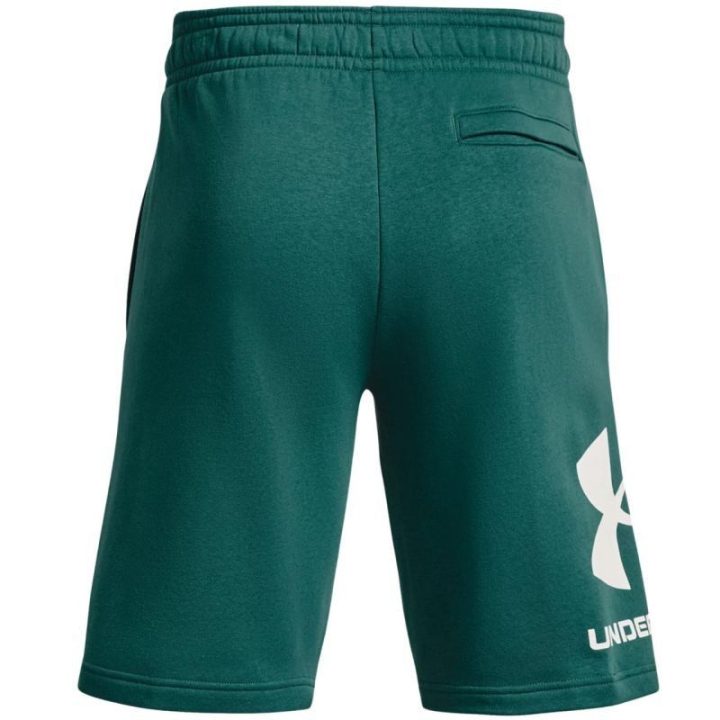 Vyriški laisvo kirpimo šortai Under Armour Rival Fleece, žali