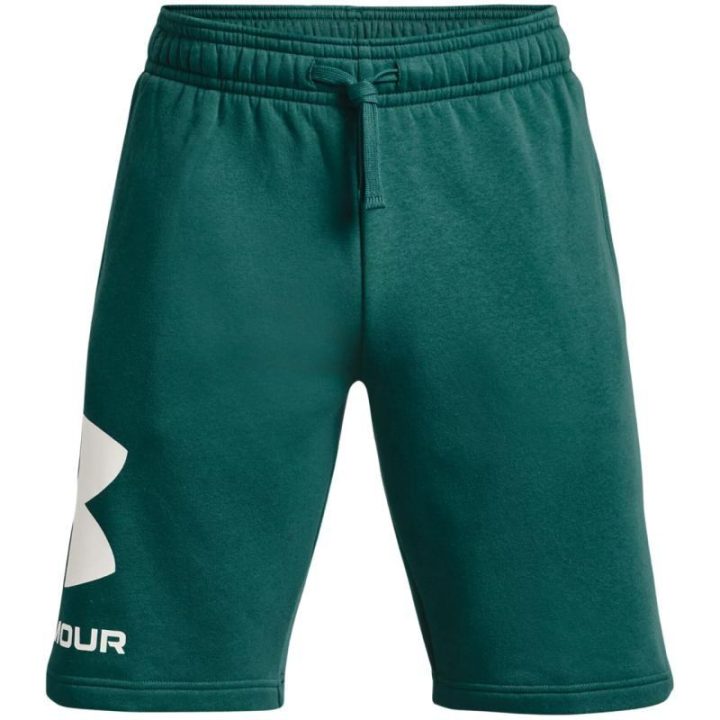 Vyriški laisvo kirpimo šortai Under Armour Rival Fleece, žali