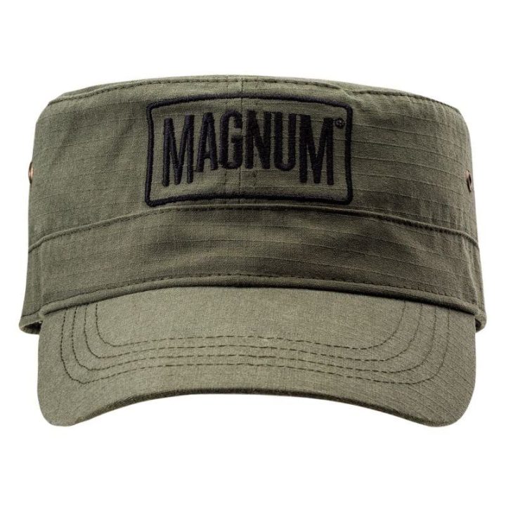 Vyriška medvilninė kepurė su snapeliu Magnum Patrol, žalia