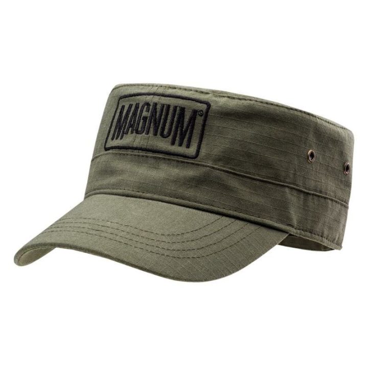 Vyriška medvilninė kepurė su snapeliu Magnum Patrol, žalia