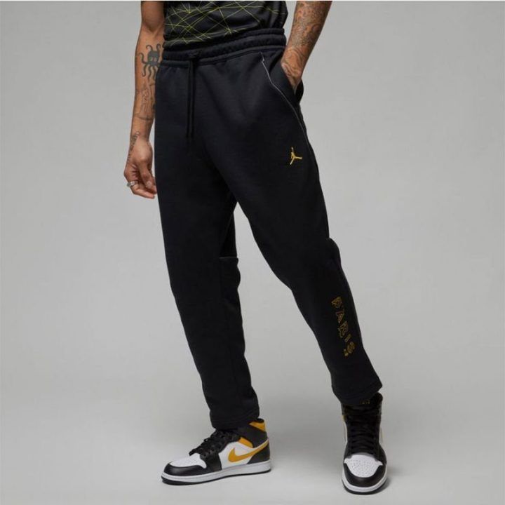Vyriškos laisvo kirpimo sportinės kelnės Nike Jordan PSG, juodos