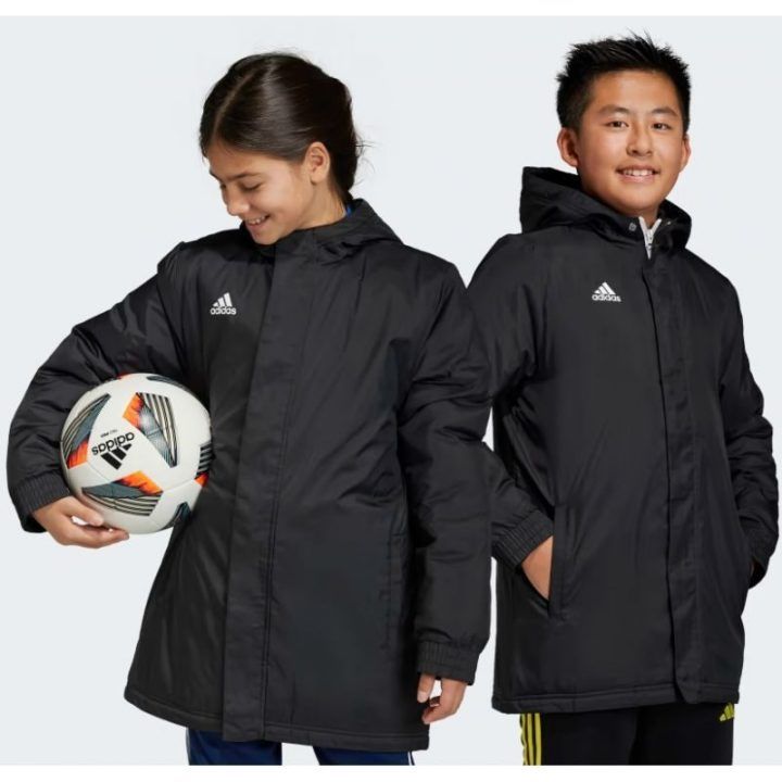 Vaikiška pašiltinta striukė adidas Entrada 22 Stadium, juoda