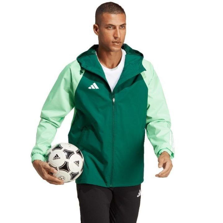 Vyriška striukė adidas Tiro 23 Competition All Weather, žalia