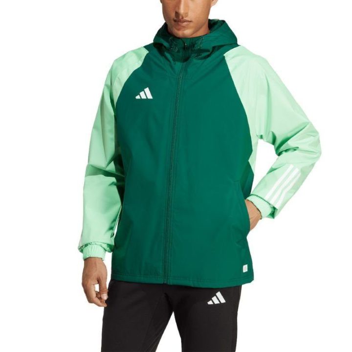 Vyriška striukė adidas Tiro 23 Competition All Weather, žalia