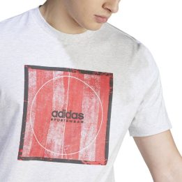 Vyriški marškinėliai adidas Tiro Box Tee, balti