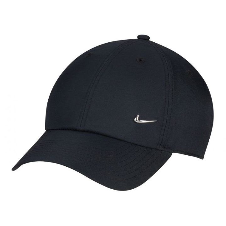 Uniseks kepurė su pusapvaliu snapeliu Nike DF Club, juoda