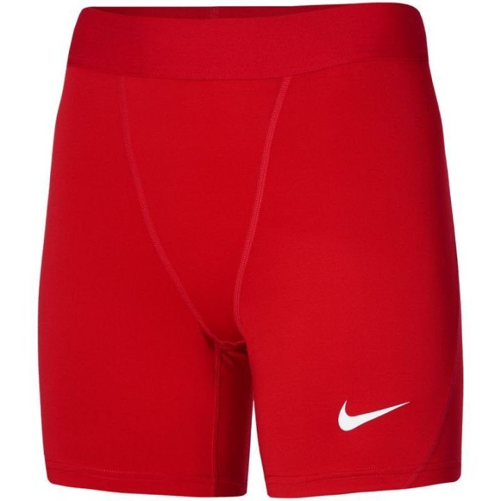 Moteriški prigludusio kirpimo sportiniai šortai Nike DF Strike NP, raudoni