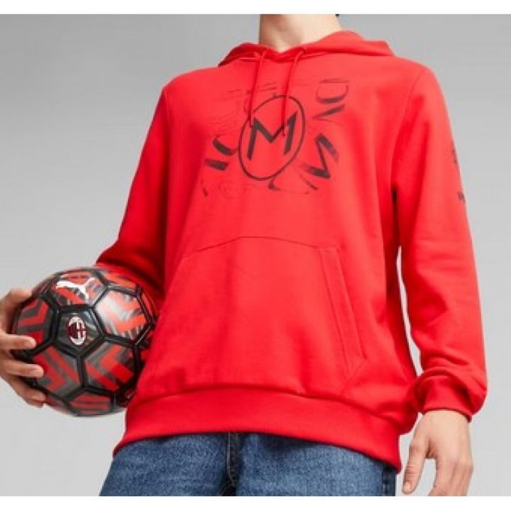 Vyriškas džemperis su AC Milan grafika Puma FtbCore, raudonas