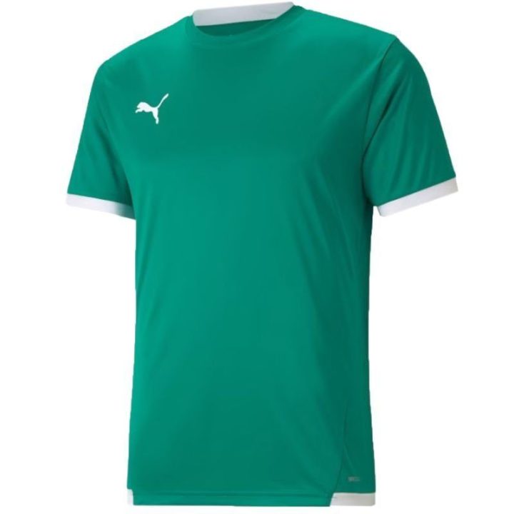 Vyriški futbolo marškinėliai įprasto kirpimo Puma teamLIGA, žali