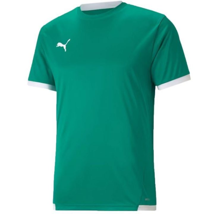 Vyriški futbolo marškinėliai įprasto kirpimo Puma teamLIGA, žali