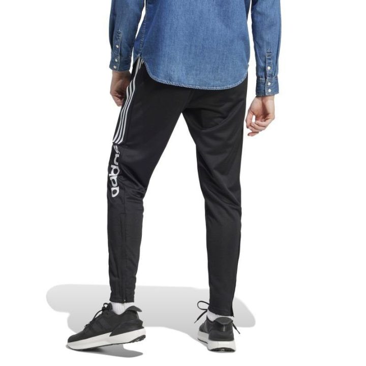 Vyriškos siaurėjančios sportinės kelnės adidas Tiro WordMark, juodos