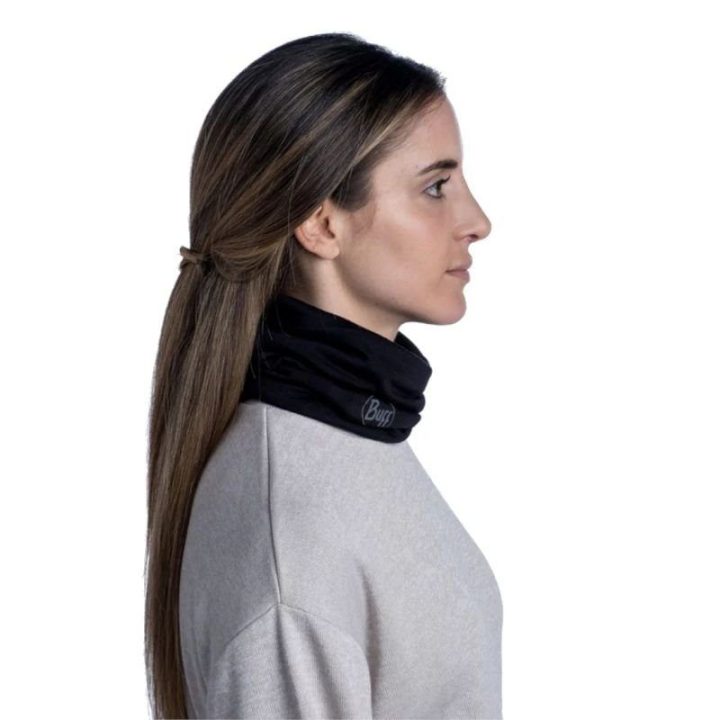 Merino vilnos šalikas-mova Buff Merino Lightweight, juodas
