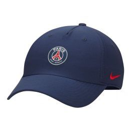 Kepurė su pusapvaliu snapeliu Nike PSG, tamsiai mėlyna
