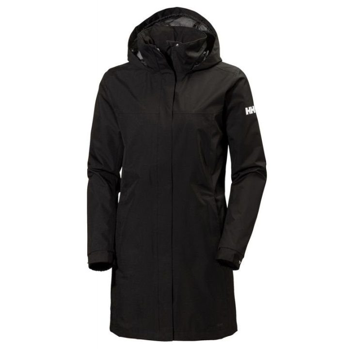 Moteriška ilga lietaus striukė Helly Hansen Aden Long Coat, juoda