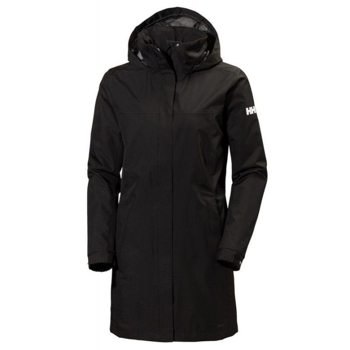 Moteriška ilga lietaus striukė Helly Hansen Aden Long Coat, juoda
