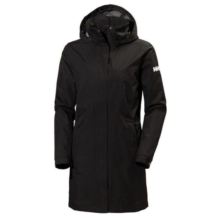 Moteriška ilga lietaus striukė Helly Hansen Aden Long Coat, juoda