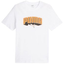 Vyriški medvilniniai marškinėliai Puma Graphics Hip Hop, balti