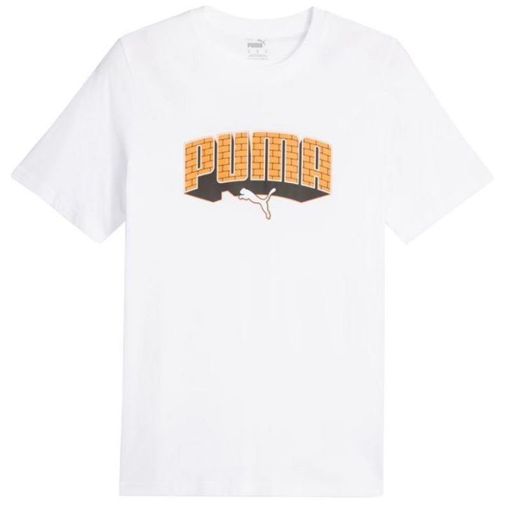Vyriški medvilniniai marškinėliai Puma Graphics Hip Hop, balti