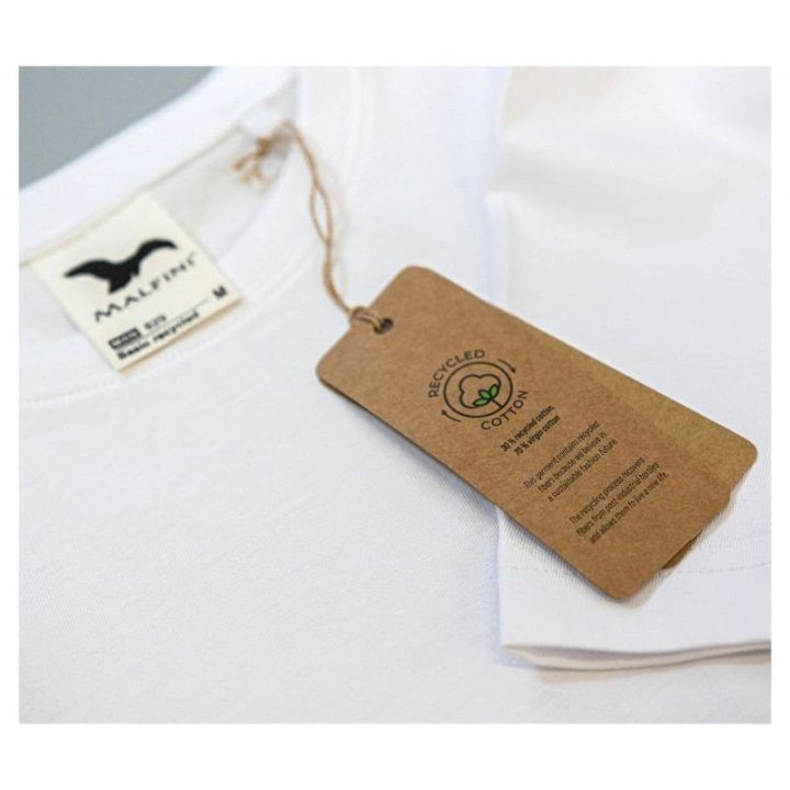 Vyriški medvilniniai marškinėliai Malfini Basic Recycled, balti
