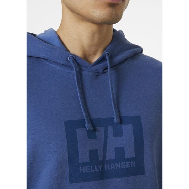 Vyriškas džemperis su gobtuvu Helly Hansen Box Hoodie, mėlynas