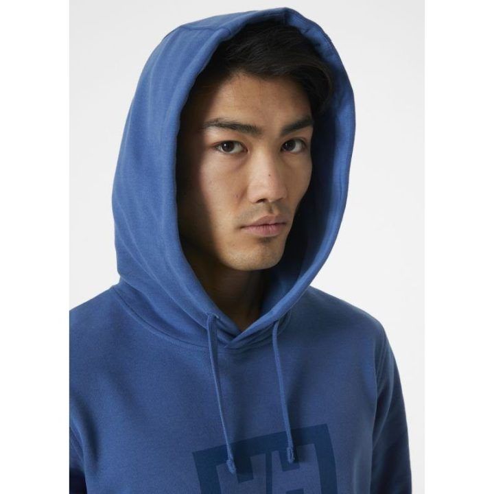 Vyriškas džemperis su gobtuvu Helly Hansen Box Hoodie, mėlynas