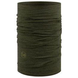 Šalikas-mova iš merino vilnos Buff Merino Lightweight, žalias