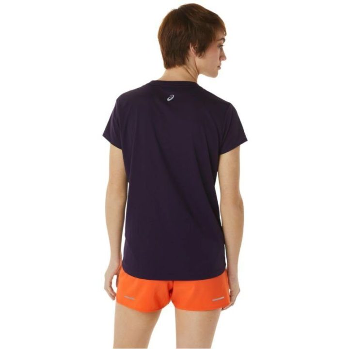 Moteriški marškinėliai Asics Fujitrail Logo, violetiniai