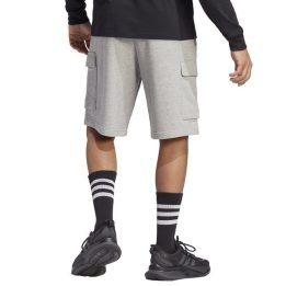Vyriški medvilniniai šortai laisvo kirpimo adidas SL FT C, pilki