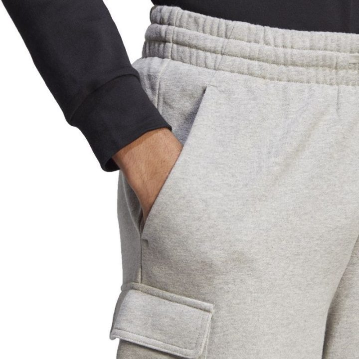 Vyriški medvilniniai šortai laisvo kirpimo adidas SL FT C, pilki