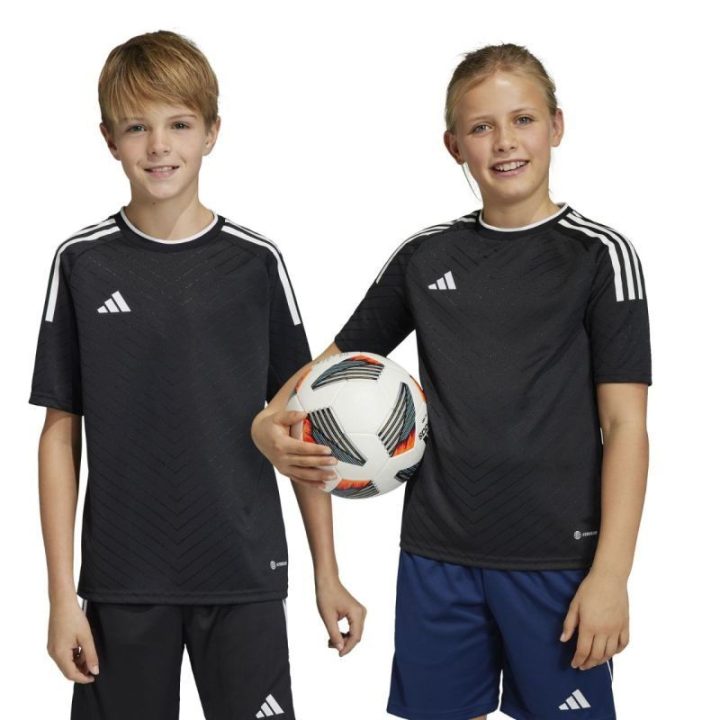 Vaikiški futbolo marškinėliai adidas Campeon 23, juodi