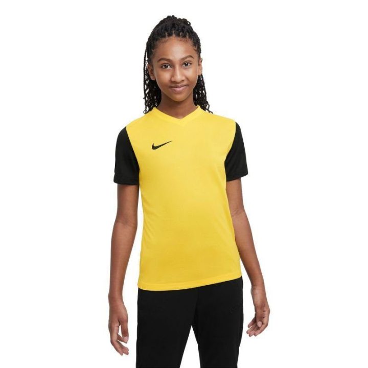 Vaikiški marškinėliai Nike Tiempo Premier II, geltoni ir juodi