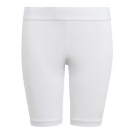 Prigludusio kirpimo šortai vaikams adidas Tech-Fit, balti